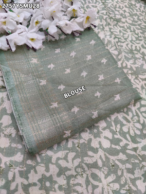 By Printed Style With Zari border Saree