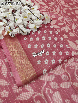 By Printed Style With Zari border
