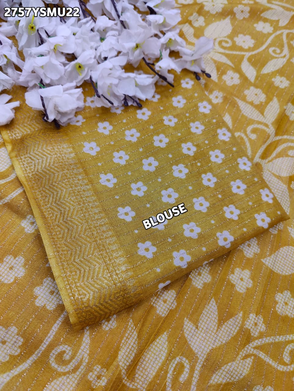 By Printed Style With Zari border