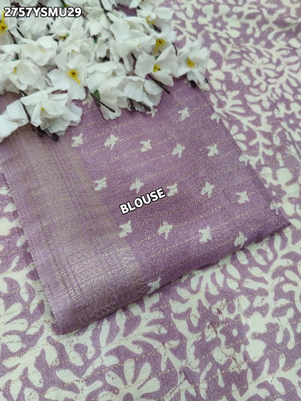 By Printed Style With Zari border