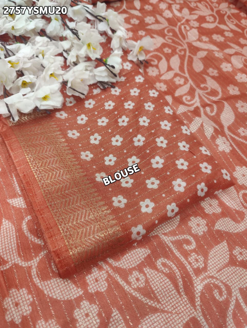 By Printed Style With Zari border