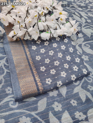 By Printed Style With Zari border