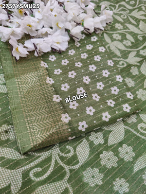 By Printed Style With Zari border