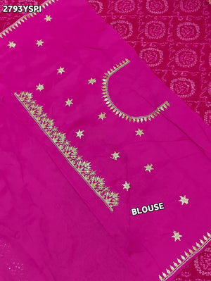 By Bandhani Saree With Casual Wear