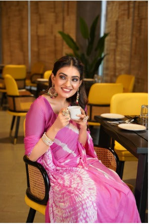 By Leheriya Style Saree