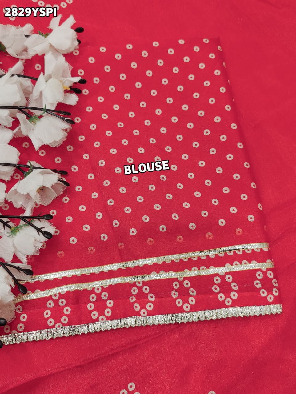By Gaji Bandhani Saree With Wedding  Wear
