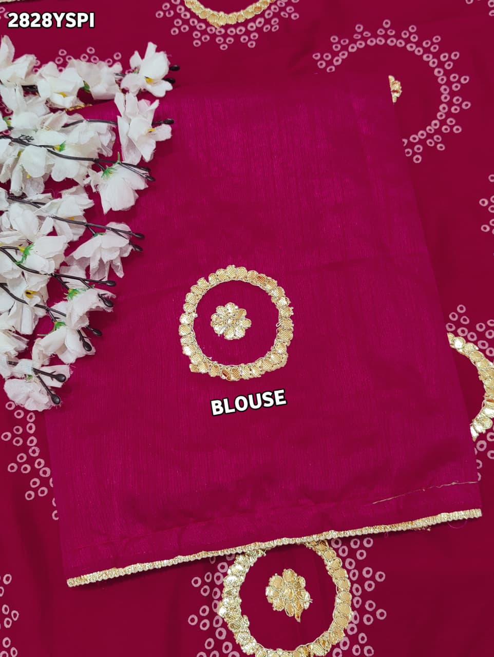 By Gaji Bandhani Saree With Wedding  Wear