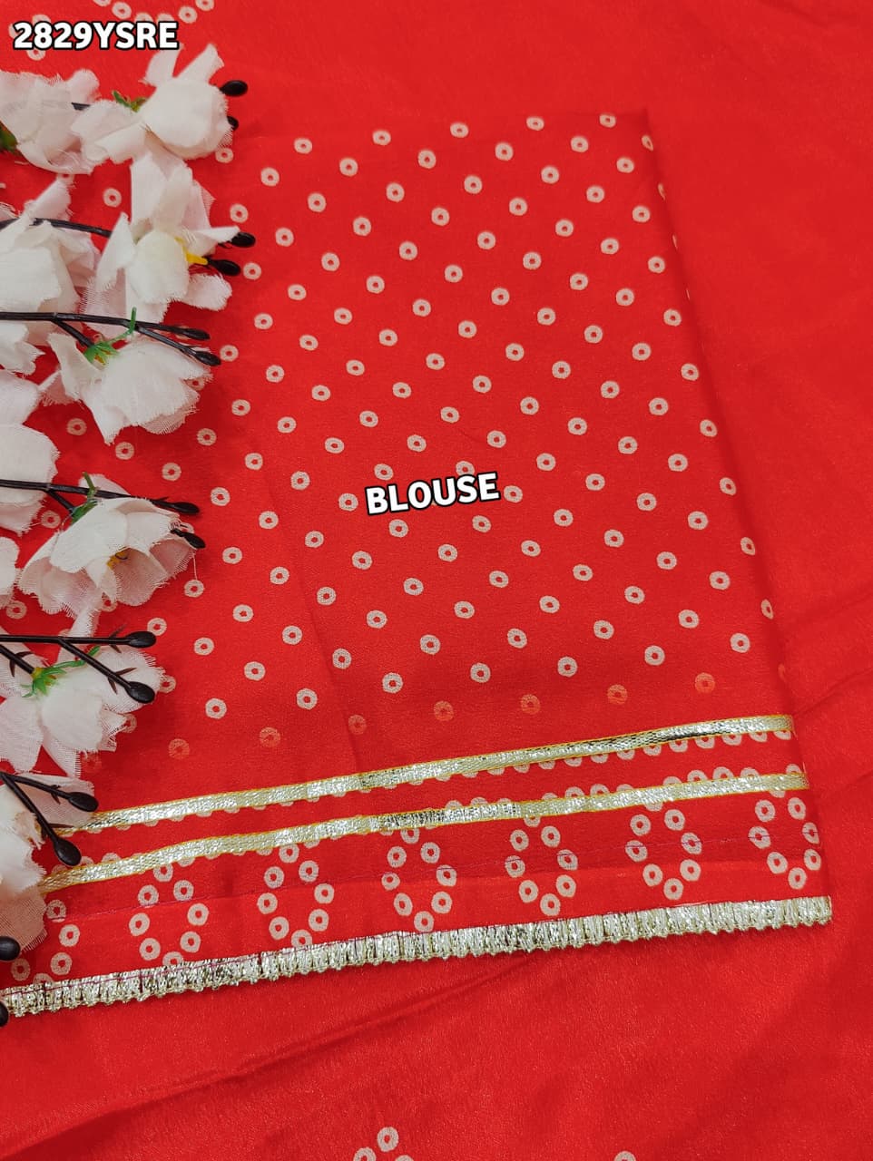 By Gaji Bandhani Saree With Wedding  Wear