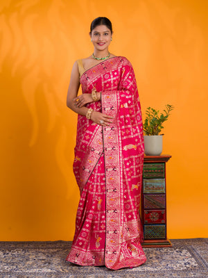 By Banarasi Saree With Traditional Wear