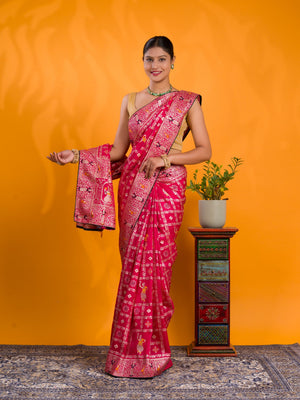 By Banarasi Saree With Traditional Wear