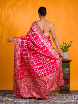 By Banarasi Saree With Traditional Wear