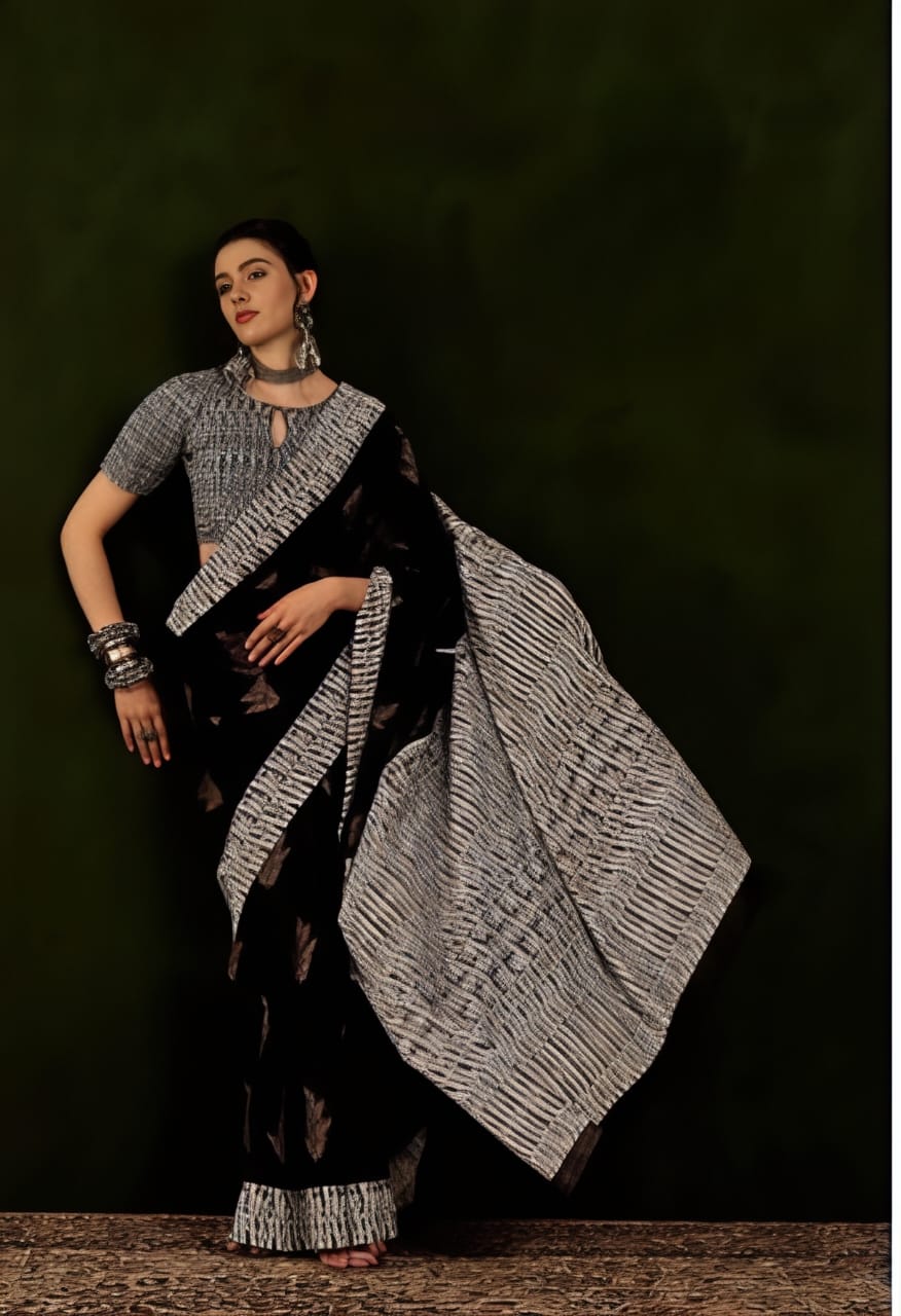 By Bhagalpuri Saree With Casual Wear