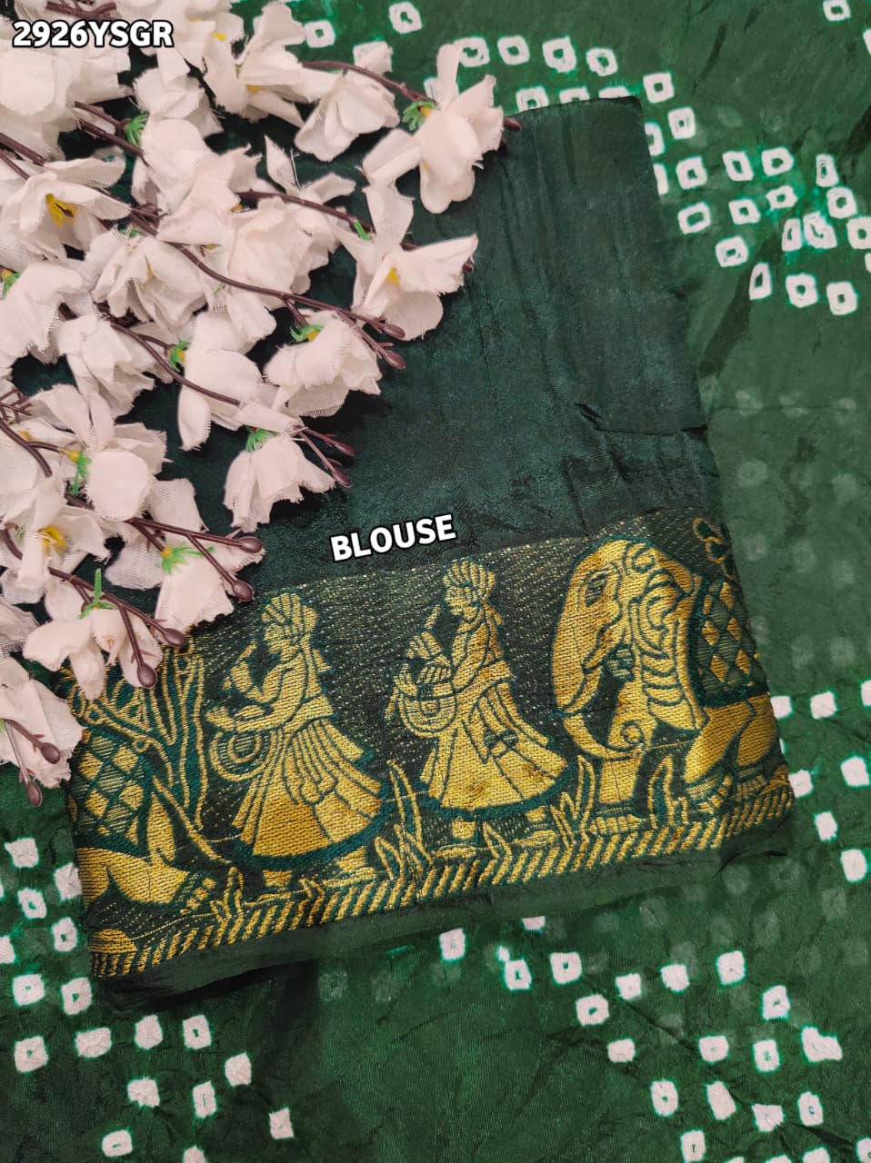 By Bandhani Saree With Festive Wear 