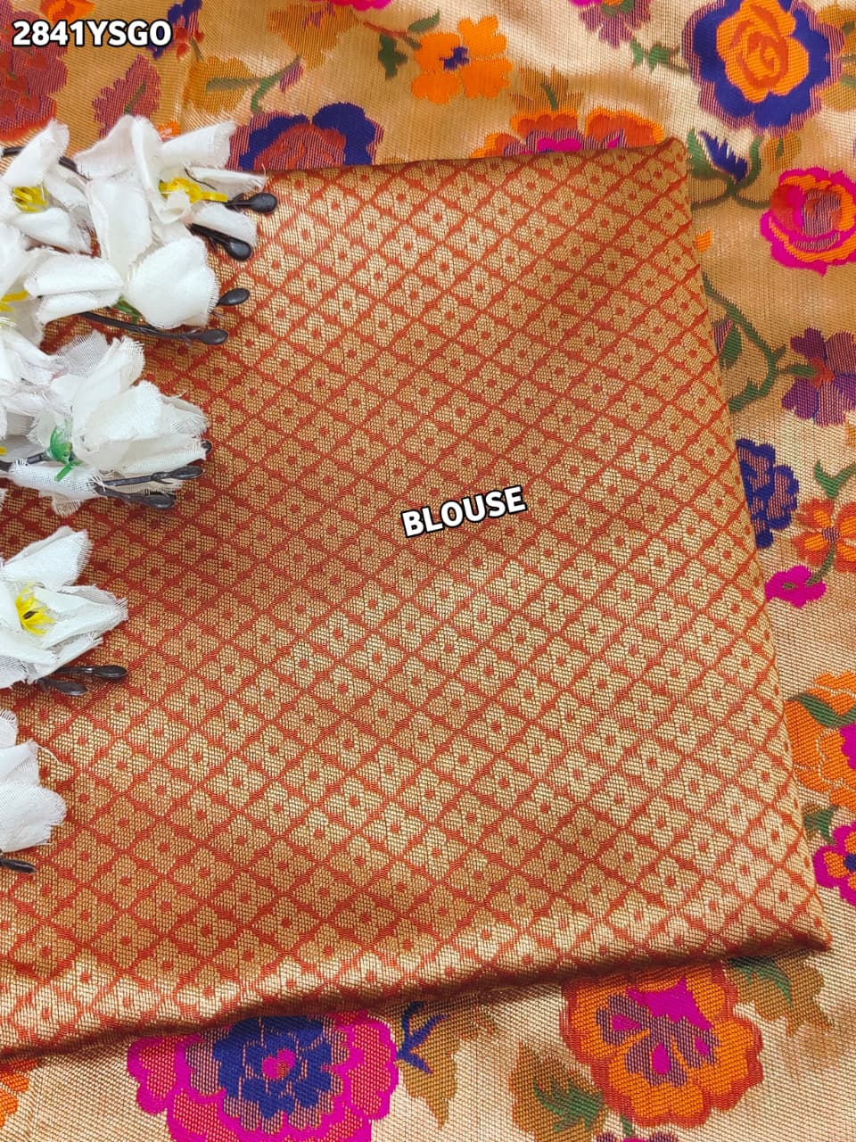 By Kalamkari Saree With Traditional Wear 