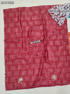 Buy Bandhani Saree With Gota Patti Border Work Tanmira 