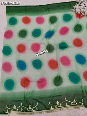Buy Traditional Saree With Beautiful Gotapatti Work Tanmira  