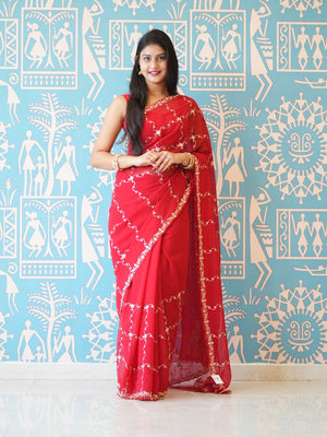 Buy Stylish Festive Wear Saree With Pittan Work Tanmira 