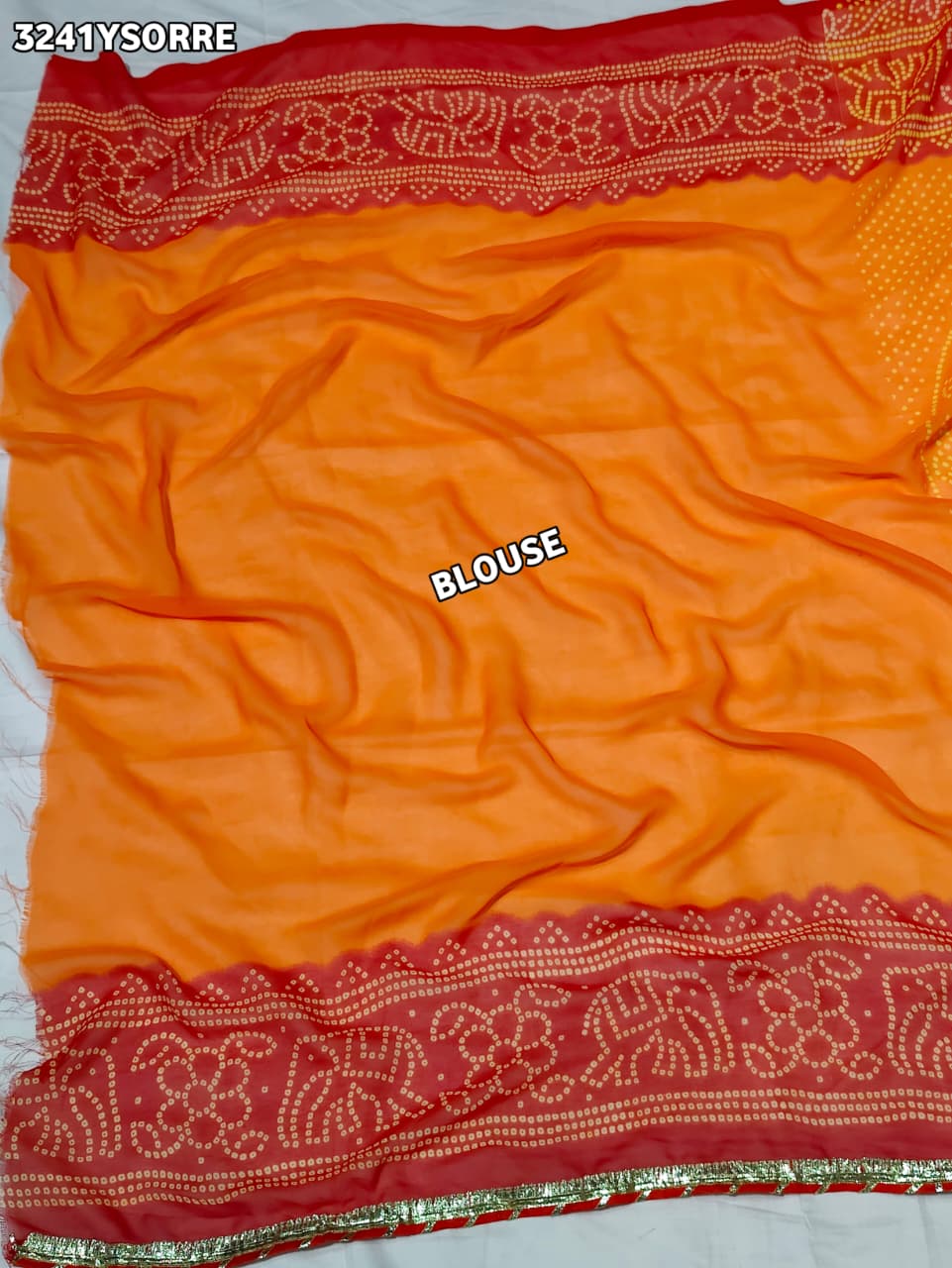 Buy New Premium Bandhani Style Saree With Festive Ware Tanmira 