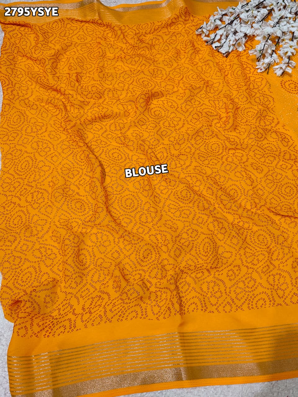 Buy Bandhani Style Saree Tanmira  