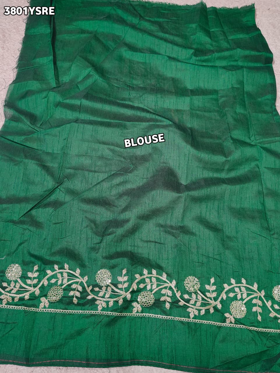 Buy New Bandhani Style Saree with Thread Embroidery Work Tanmira  image 7