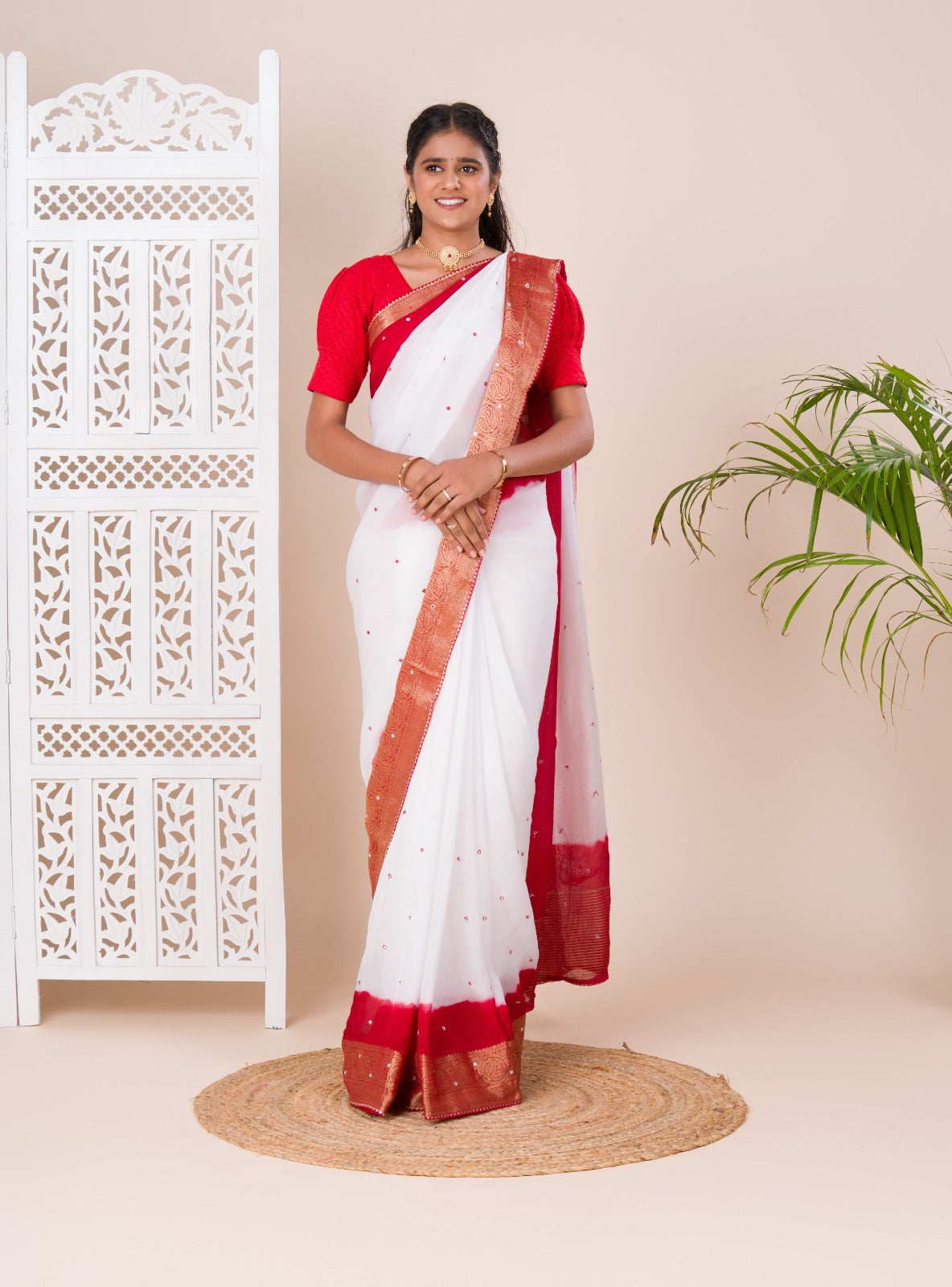 Tanmira New Pure Soft Organza Banarasi Border Saree NSJ