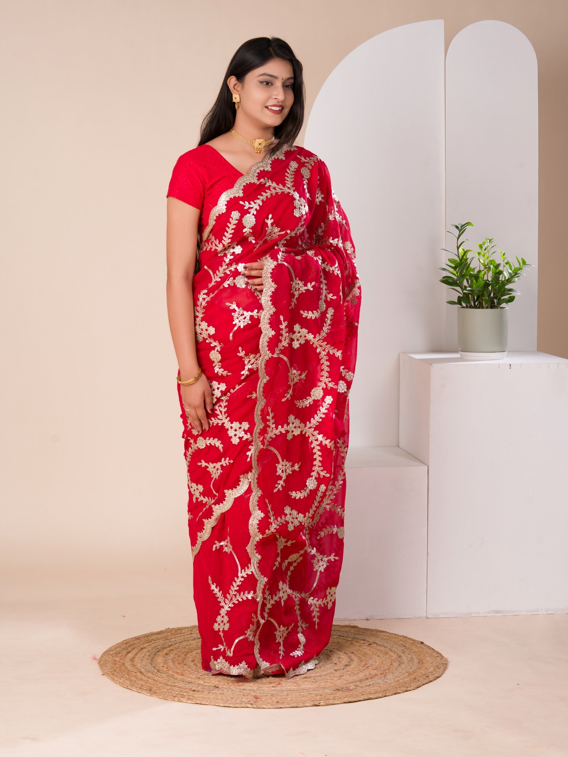 Tanmira New Beautiful Pure Georgette Party wear saree