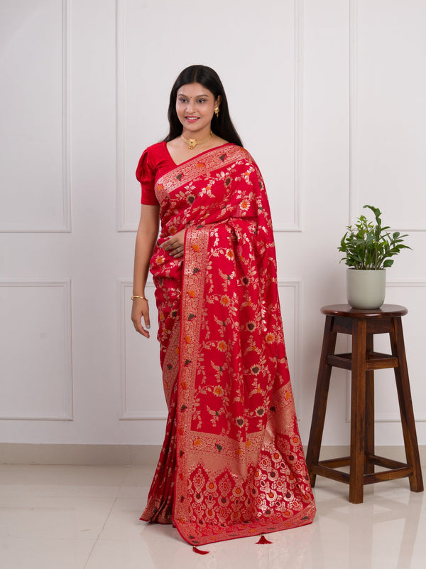Tanmira Dola Silk With Zari Weaving Saree ASH