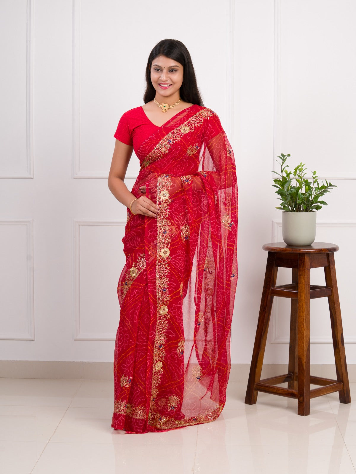 Tanmira New Radiant Charm In Georgette With Sequin Tari Work Saree JAY