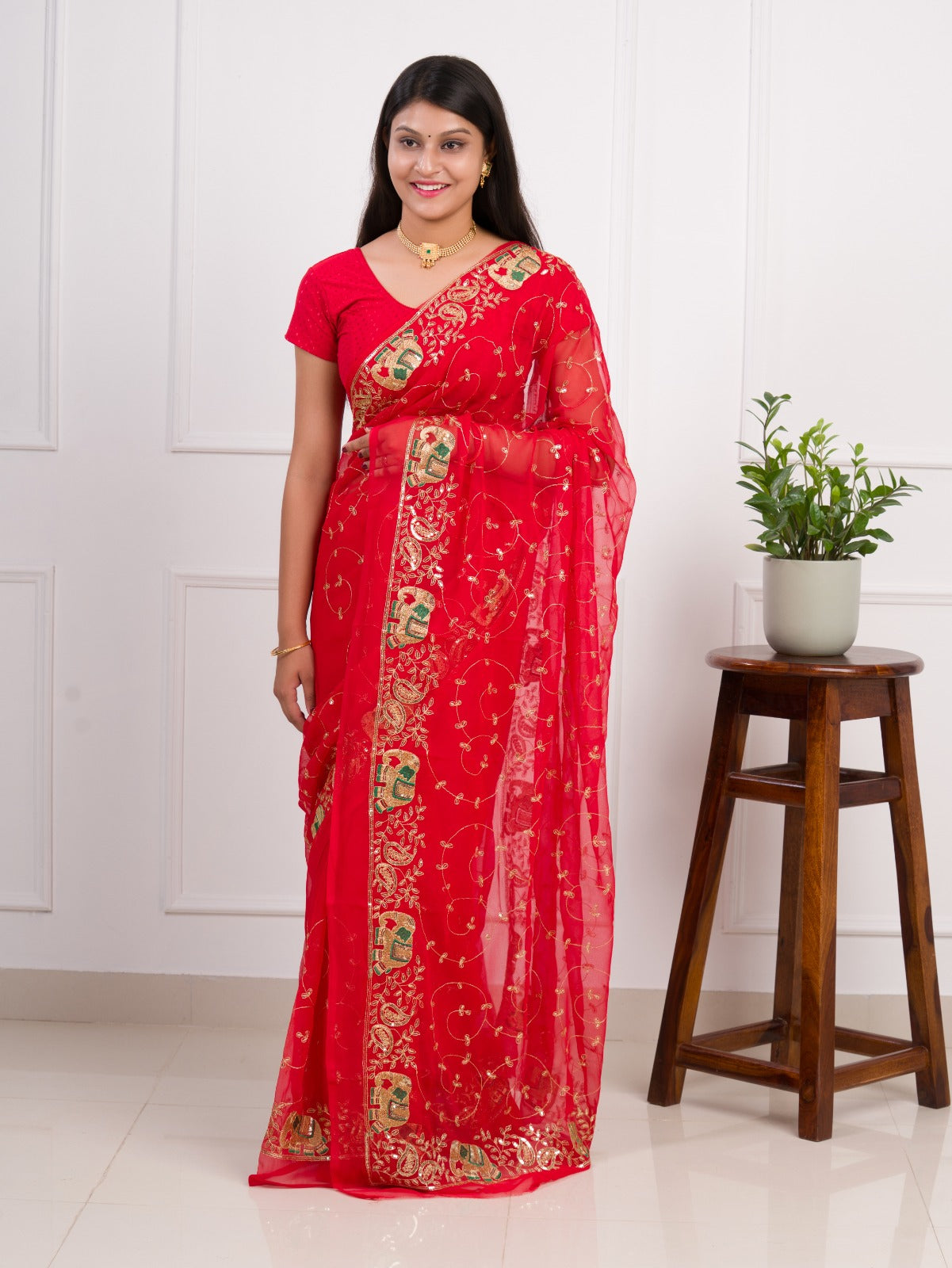 Tanmira Special Classic Traditional Saree in Soft Georgette Fabric  JAY