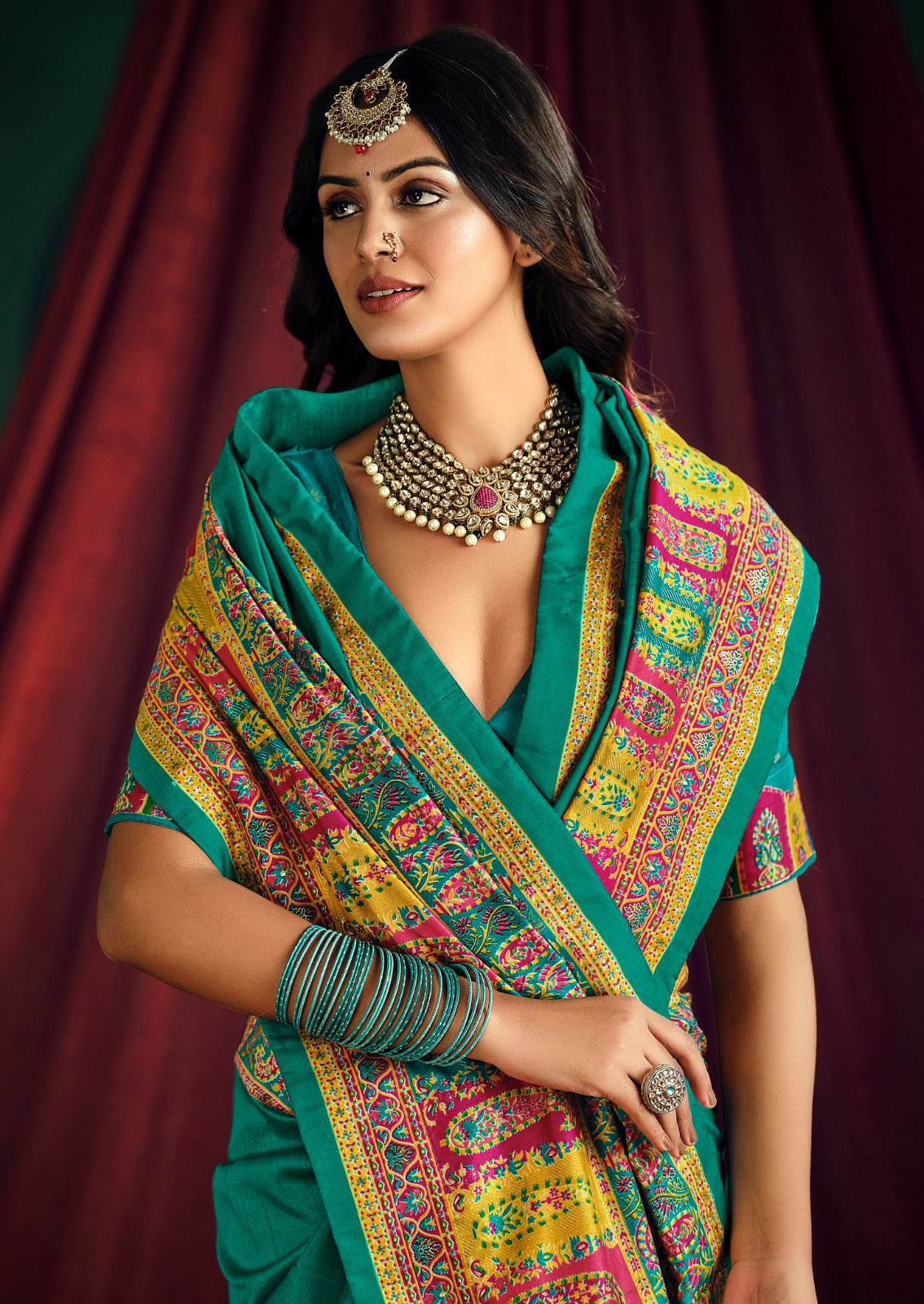 By Position Print  Saree