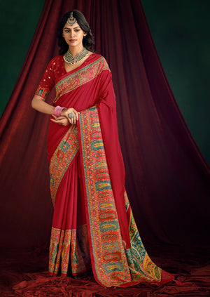By Position Print  Saree