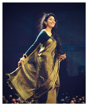 By Banarasi Saree With Party Wear 