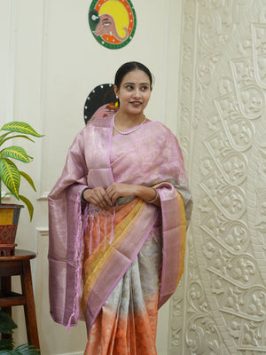  By Banarasi Saree With  Party Wear 