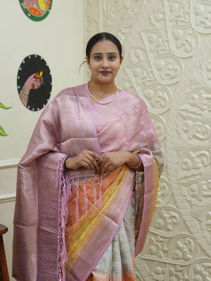  By Banarasi Saree With  Party Wear 